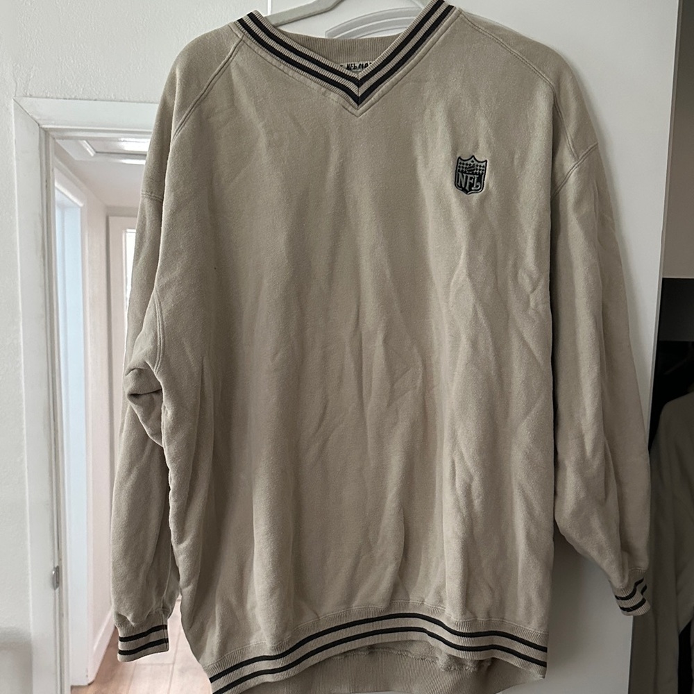 NFL Tan V-Neck Sweater